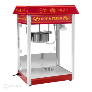Maszyna do produkcji popcornu 1600W - Czerwona