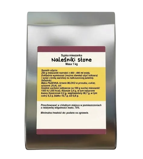 Słone naleśniki - gotowa mieszanka 1kg