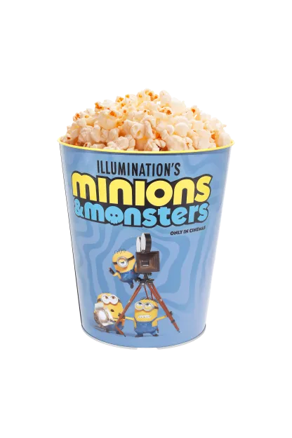 Aluminiowy Kubełek na Popcorn z motywem filmu 