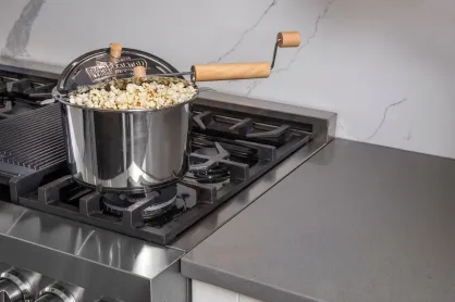 Kociołek do popcornu Whirley Pop - stal nierdzewna