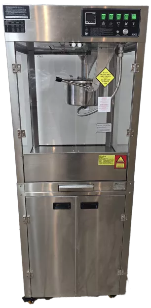 Maszyna do popcornu PHILADELPHIA - Ultra 16 oz  Popcorn Machine z szafką i pompą olejową w zestawie