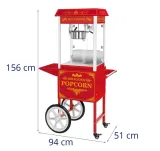 Wózek do maszyny do popcornu 1600W - czerwony - 4