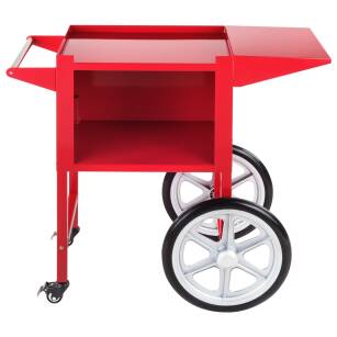 Wózek do popcornu/waty - 51 x 37 cm - czerwony