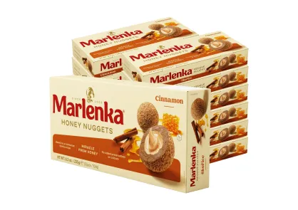 Cynamonowe kulki miodowe MARLENKA 235g x 12szt.