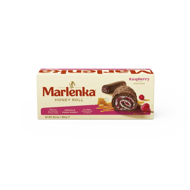 Rolada malinowa z kakao i malinami MARLENKA 300g