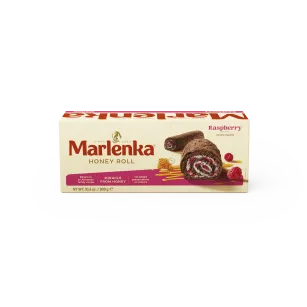 Rolada malinowa z kakao i malinami MARLENKA 300g