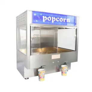 Samoobsługowy podgrzewacz do popcornu z dwoma wylotami