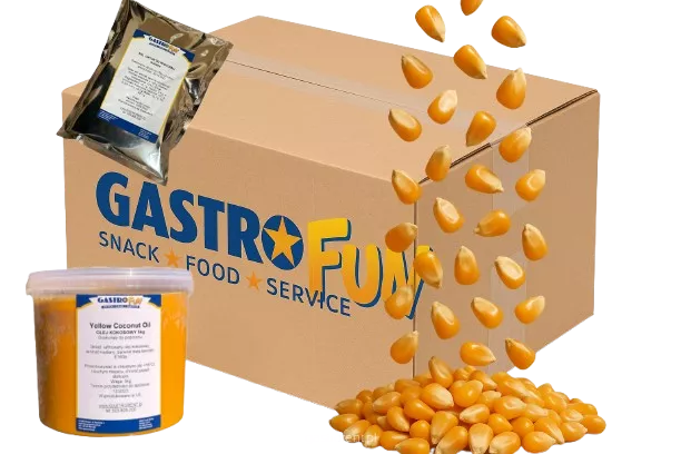 Zestaw startowy MINI (karton kukurydzy+olej+sól)