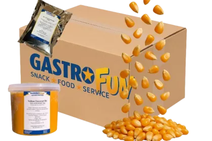 Zestaw startowy MINI (karton kukurydzy+olej+sól)