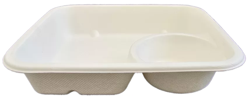 Tacka z miejscem na sos, biodegradowalna, 50szt.