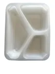 Tacka ŚREDNIA 3-komorowa, przeźroczysta 550ml, 50szt. - 2