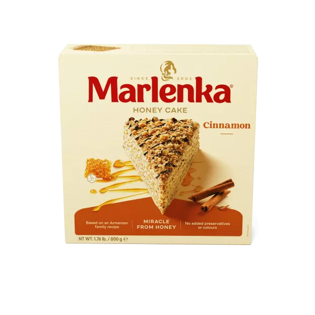 Tort miodowy MARLENKA z cynamonem - 800g