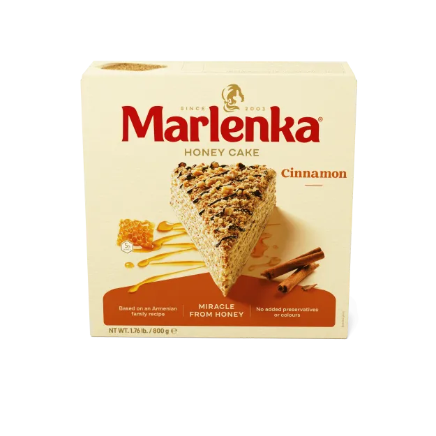 Tort miodowy MARLENKA z cynamonem - 800g