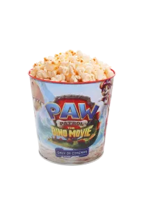 Aluminiowy Kubełek na Popcorn z motywem filmu "Psi Patrol i dinozaury"
