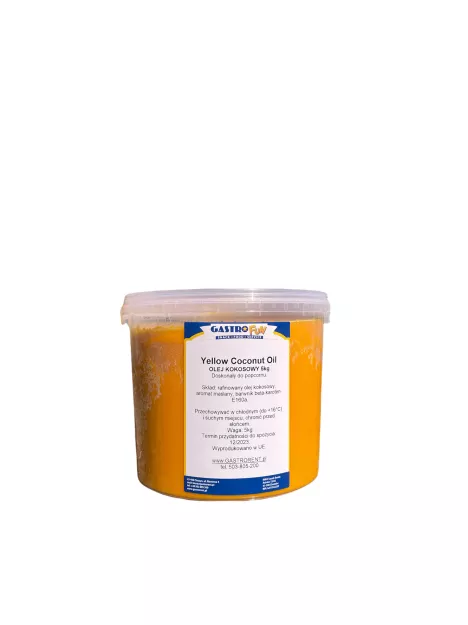 Tłuszcz kokosowy 5kg/wiaderko - żółty