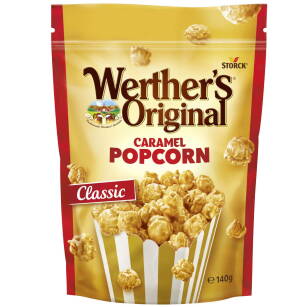Werther's Original Popcorn karmelowy 12x140g - klasyczny, amerykański popcorn oblany pysznym karmelem od Werther's 10% rabatu