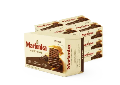 Torcik miodowy MARLENKA z kakao - 100g x 16szt.