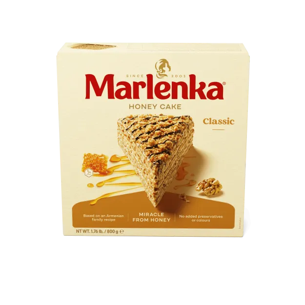 Tort miodowy MARLENKA z orzechami włoskimi - 800g