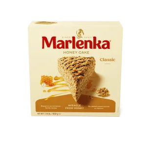 Tort miodowy MARLENKA z orzechami włoskimi - 800g