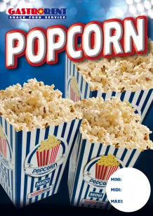 Plakat POPCORN GASTRORENT (format A3+)