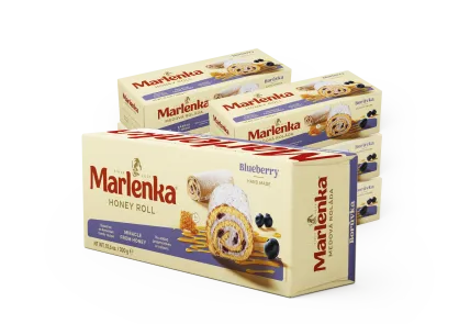 Rolada malinowa z jagodami MARLENKA 300g x 6szt.