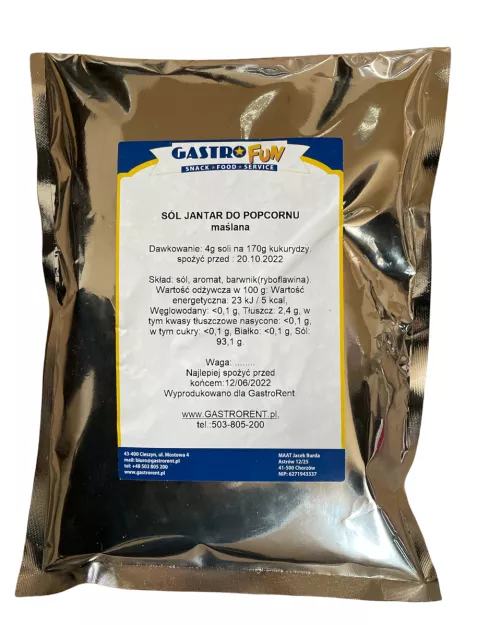 Sól Jantar 1kg/woreczek (żółta/maślana)