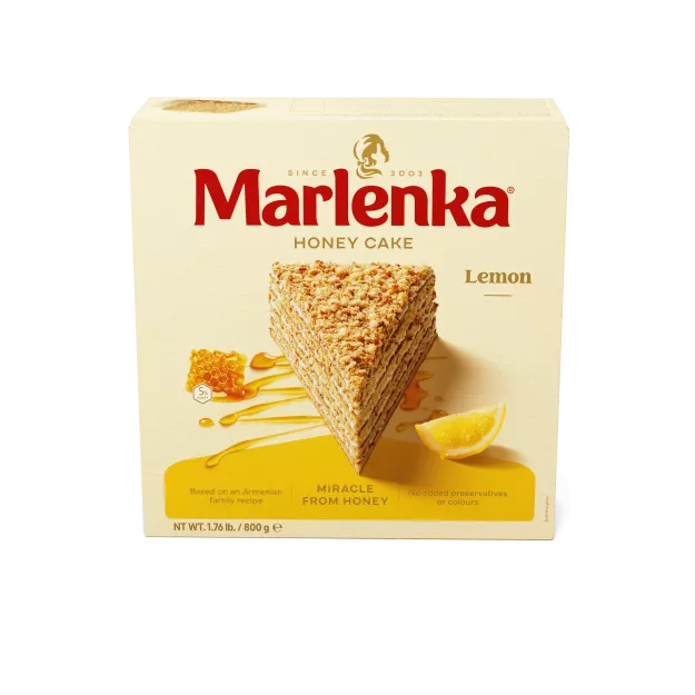 Cytrynowy tort miodowy MARLENKA - 800g