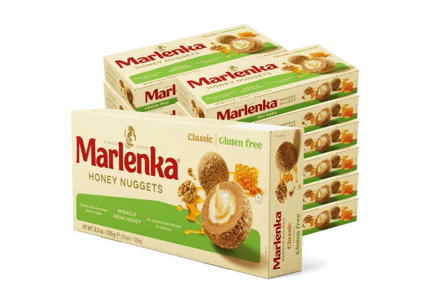 Bezglutenowe kulki miodowe MARLENKA 235g x 12szt.