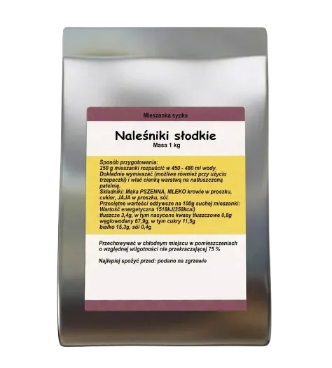 Słodkie naleśniki - gotowa mieszanka 1kg