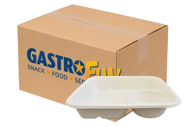 Tacka z miejscem na sos, biodegradowalna, 200szt.