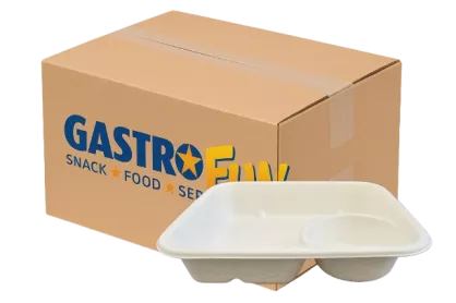 Tacka z miejscem na sos, biodegradowalna, 200szt.