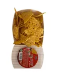 Kartonowa tacka do nachos z miejscem na sos salsa 90 gramowy - 5